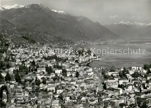 AK / Ansichtskarte Locarno_Lago_Maggiore Fliegeraufnahme Locarno_Lago_Maggiore