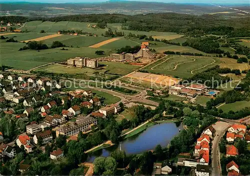 AK / Ansichtskarte Bad_Meinberg Kurparksee Bewegungsbad Kurkliniken Fliegeraufnahme Bad_Meinberg