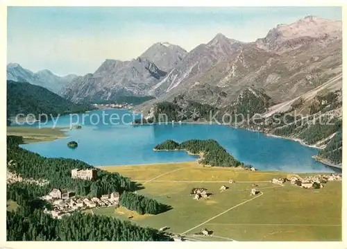 AK / Ansichtskarte Sils_Maria_Graubuenden Fliegeraufnahme Sils_Maria_Graubuenden