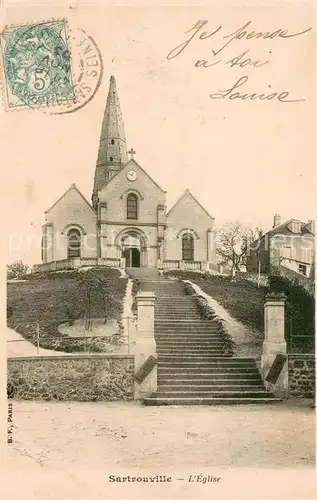 AK / Ansichtskarte Sartrouville Eglise Sartrouville