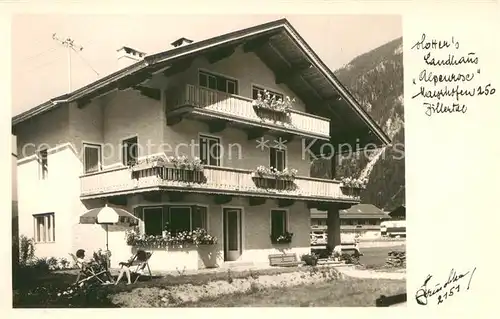 AK / Ansichtskarte Mayrhofen_Zillertal Landhaus Alpenrose Mayrhofen_Zillertal