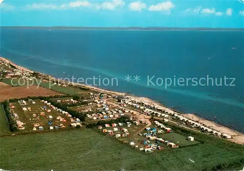 AK / Ansichtskarte Schleswig_Holstein Campingplatz Gammeldamm Geltinger Bucht Fliegeraufnahme Schleswig_Holstein