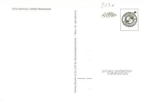 AK / Ansichtskarte Hemmoor OT Westersode Hemmoor