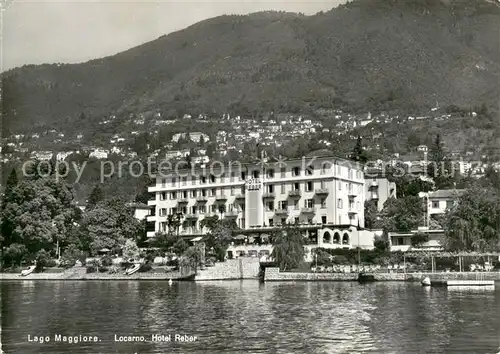 AK / Ansichtskarte Locarno_Lago_Maggiore Hotel Reber Locarno_Lago_Maggiore