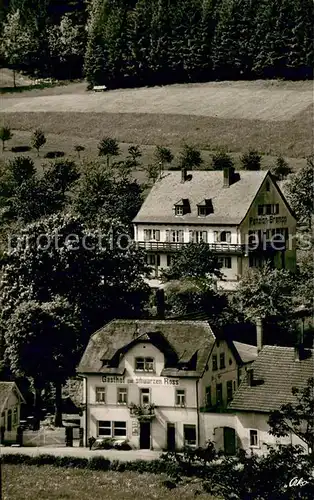 AK / Ansichtskarte Bad_Berneck Gasthof Pension Grampp und Gasthof zum schwarzen Ross Bad_Berneck