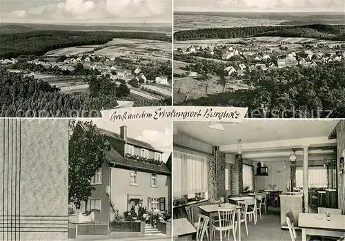 AK / Ansichtskarte Burgholz_Kirchhain Panorama Restaurant Pension Zur Waldeshoehe Burgholz Kirchhain