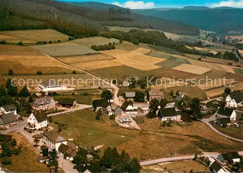 AK / Ansichtskarte Kirchhundem Gasthof Pension Silberberger Hof Fliegeraufnahme Kirchhundem