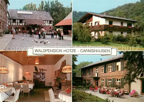 Carmshausen_Witzenhausen Waldpension Hotze Gaststaette Reitstall 