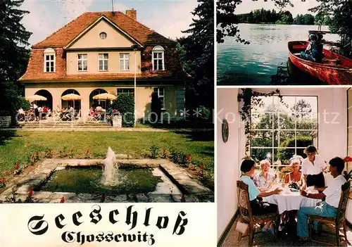 Chossewitz Hotel Gaststaette Seeschloss Partie am See Chossewitz