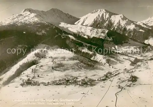 Lermoos_Tirol Fliegeraufnahme mit Grubigstein Gortnerwand und Roter Stein Lermoos Tirol