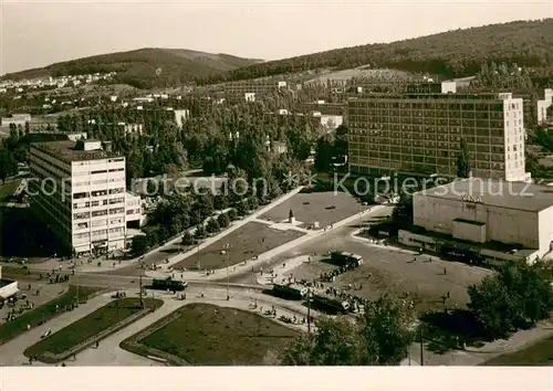 Gottwaldov_Tschechien Namesti Prace Obchodni dum hotel Moskva a Velke kino Gottwaldov Tschechien