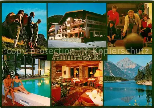 AK / Ansichtskarte Reutte_Tirol Alpenhotel Ammerwald Restaurant Hallenbad Kegeln Bergwandern Forgensee Alpen Reutte Tirol