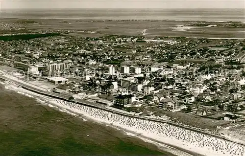 AK / Ansichtskarte Westerland_Sylt Fliegeraufnahme Westerland_Sylt