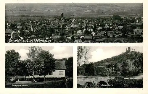 AK / Ansichtskarte Volkmarsen Panorama Sauerbrunnen Kugelsburg Volkmarsen