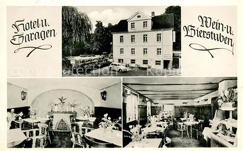 AK / Ansichtskarte Bad_Oeynhausen Hotel Finselbach Wein und Bierstuben Bad_Oeynhausen