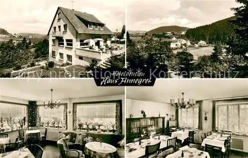 AK / Ansichtskarte Stryck Hotelpension Hans Annegret Gastraeume Panorama Stryck