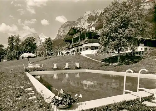 AK / Ansichtskarte Hintersee_Berchtesgaden Haus Zulehen Pool Hintersee Berchtesgaden