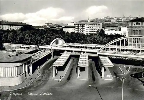 AK / Ansichtskarte Bergamo Stazione Autolinee Bergamo