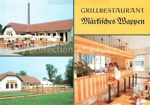 AK / Ansichtskarte Dannenwalde_Gransee Restaurant M?rkisches Wappen Dannenwalde Gransee