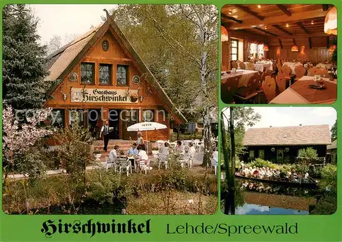 AK / Ansichtskarte Lehde Gasthaus Hirschwinkel Lehde