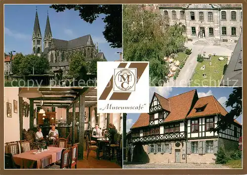 AK / Ansichtskarte Halberstadt Dom St. Stephanus Museumscafe Gleimhaus Museum Halberstadt