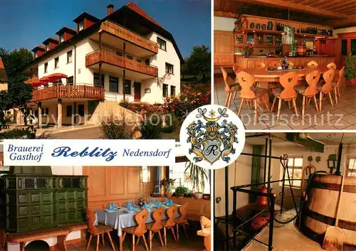 AK / Ansichtskarte Nedensdorf Brauerei Gasthof Reblitz Restaurant Nedensdorf