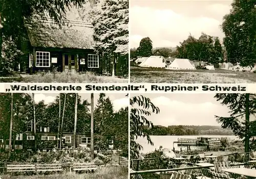 AK / Ansichtskarte Neuruppin Waldschenke Stendenitz See Ruppiner Schweiz Neuruppin