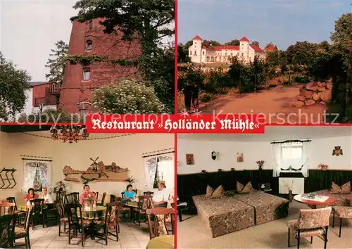 AK / Ansichtskarte Rheinsberg Restaurant Hollaender Muehle Fremdenzimmer Rheinsberg