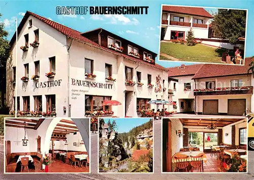 AK / Ansichtskarte Kirchenbirkig Gasthof Pension Cafe Bauernschmitt Kirchenbirkig