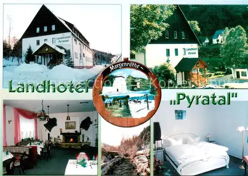 AK / Ansichtskarte Morgenroethe Rautenkranz Landhotel Pyratal Restaurant Fremdenzimmer Historischer Hochofen Morgenroethe Rautenkranz