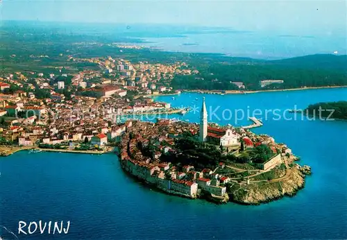 AK / Ansichtskarte Rovinj_Rovigno_Istrien Fliegeraufnahme 