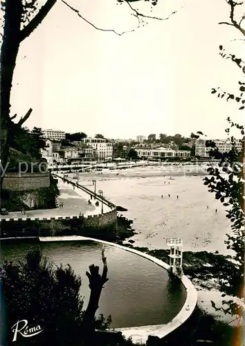 AK / Ansichtskarte Dinard_Ille_et_Vilaine_Bretagne La Piscine et la Grande Plage Dinard_Ille