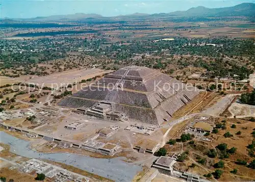 AK / Ansichtskarte Teotihuacan Vista aerea de la Piramide del Sol Teotihuacan