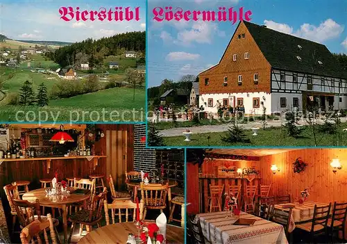 AK / Ansichtskarte Caemmerswalde Bierstuebl Loesermuehle Gaststaette Panorama Caemmerswalde