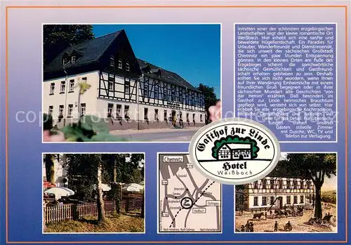 AK / Ansichtskarte Weissbach_Amtsberg Gasthof zur Linde damals und heute 