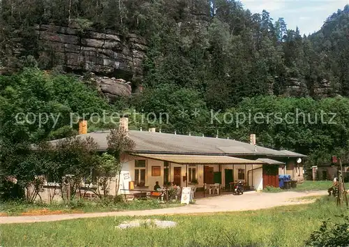 AK / Ansichtskarte Rathmannsdorf_Pirna Ochelbaude Herberge in der Saechsischen Schweiz 