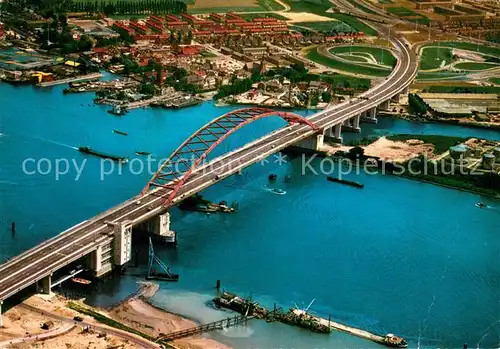 AK / Ansichtskarte Rotterdam Van Brienenoordbrug luchtopname Rotterdam