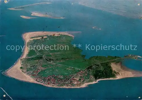 AK / Ansichtskarte Borkum Fliegeraufnahme Borkum