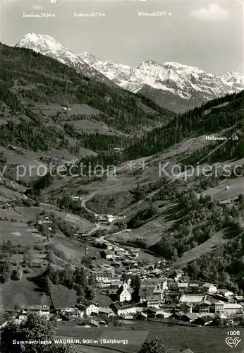 AK / Ansichtskarte Wagrain_Salzburg Fliegeraufnahme mit Ennskrax Rothorn und Wildkopf Wagrain Salzburg