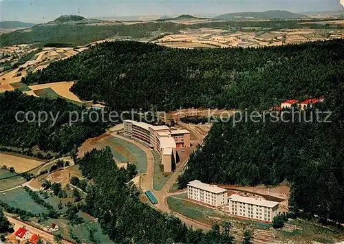 AK / Ansichtskarte Schwabthal Fliegeraufnahme Sanatorium Lautergrund Schwabthal