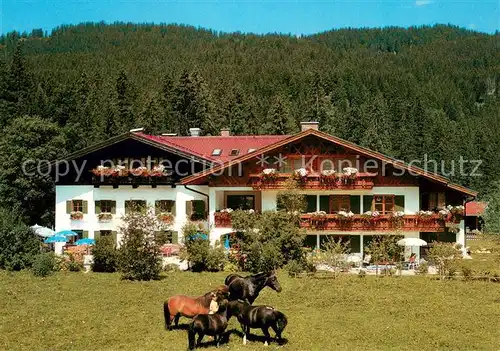 AK / Ansichtskarte Klais Hotel Restaurant Alpengut Elmau Pferdekoppel Klais