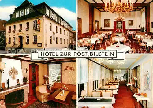 AK / Ansichtskarte Bilstein_Sauerland Hotel Pension zur Post Restaurant Kaminzimmer Bilstein_Sauerland