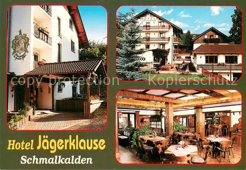 AK / Ansichtskarte Schmalkalden Hotel J?gerklause Schmalkalden