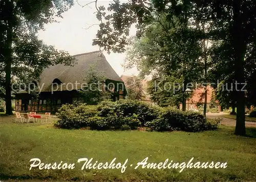AK / Ansichtskarte Amelinghausen_Lueneburger_Heide Pension Thieshof Urlaub auf dem Bauernhof Amelinghausen_Lueneburger
