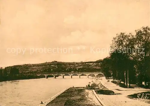 AK / Ansichtskarte Agen_Lot_et_Garonne La Garonne et le Pont Canal Agen_Lot_et_Garonne