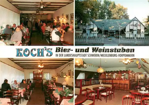 AK / Ansichtskarte Schwerin_Mecklenburg Koch s Bier  und Weinstuben Restaurant Biergarten Schwerin_Mecklenburg