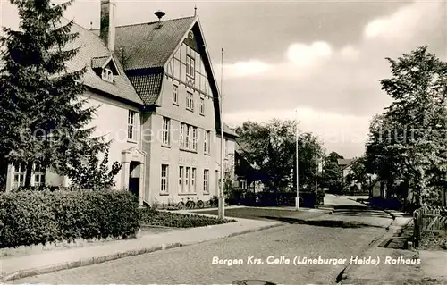 AK / Ansichtskarte Bergen_Celle Rathaus Bergen_Celle