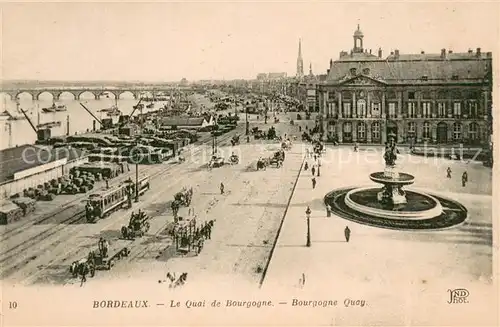 AK / Ansichtskarte Bordeaux Quai de Bourgogne Bordeaux