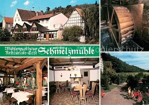 AK / Ansichtskarte Lollar M?hlengasthaus Restaurant Caf? Schmelzm?hle Lollar