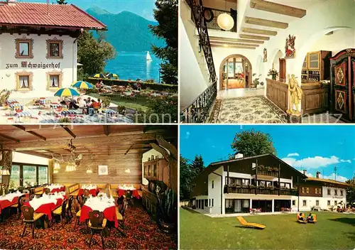 AK / Ansichtskarte Walchensee Hotel zum Schwaigerhof Walchensee